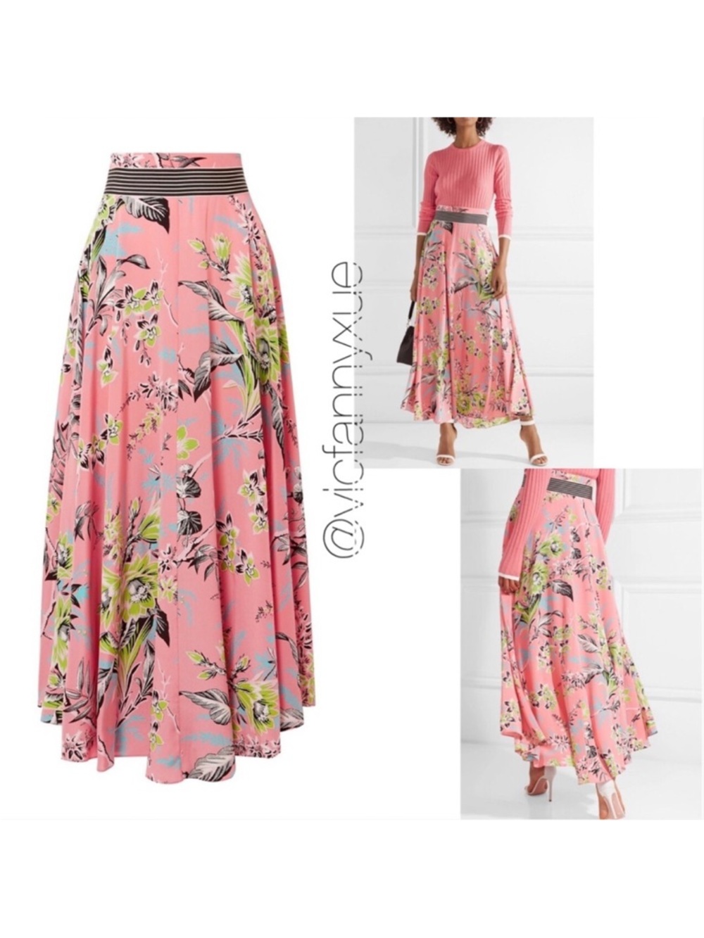 Diane Von Furstenburg DVF floral maxi skirt 00